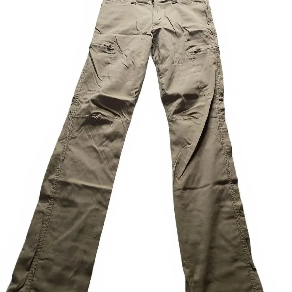 Wrangler Khaki Work Pants with Cargo Pockets